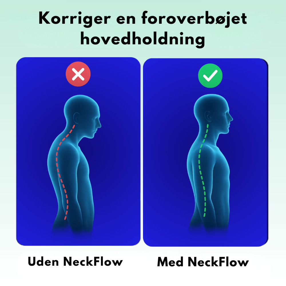 NeckFlowTherapy™ | Ergonomisk nakkemassager – Lindrer spændinger, reducerer stivhed og giver afslapning