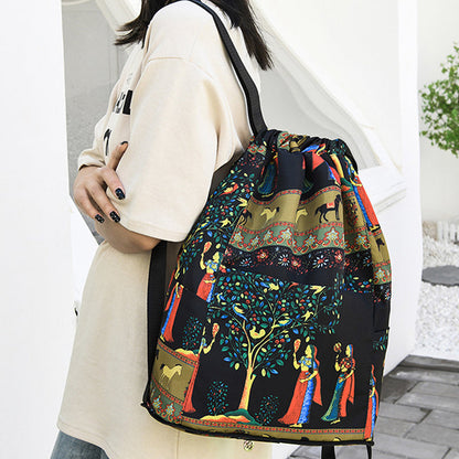 Icone™ FoldableBackpack - Stor Vandtæt Foldbar Rygsæk med Snørelukning