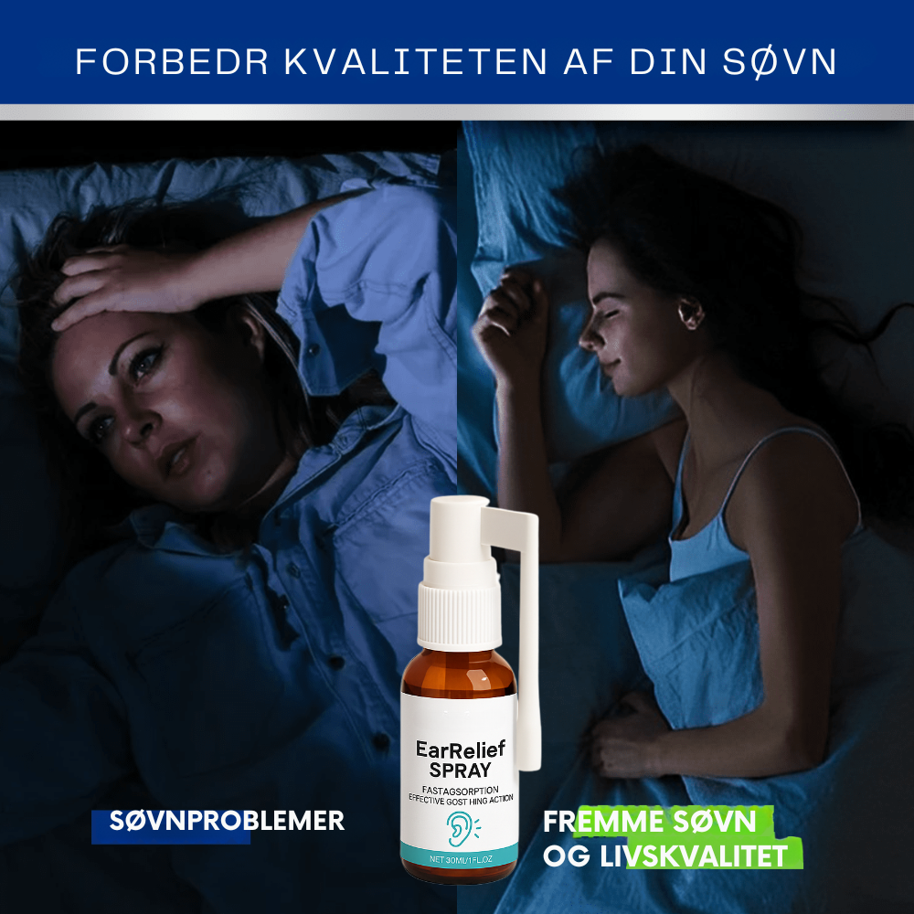 EarReliefSpray™ | Ørespray mod tinnitus og ubehag – lindrer irritation og giver ro