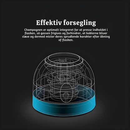 VinoKlar™™ – Roterende Lufttæt Forsegler til Vin- & Drikkeflasker