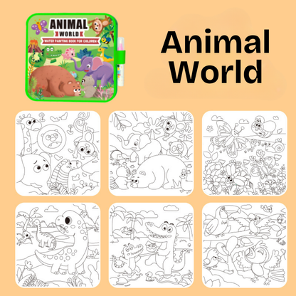 WaterPinting™ Mess-Free Reusable Water Coloring Book