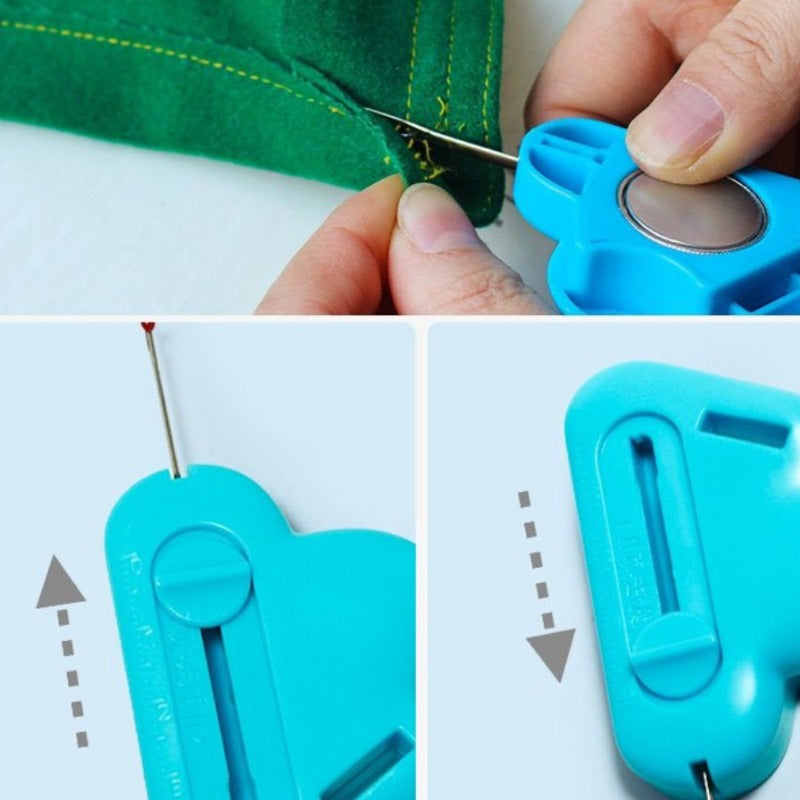 HandySewingTool- 2 I 1 Justerbar Syguide Og Indbygget Sømoplukker Værktøj