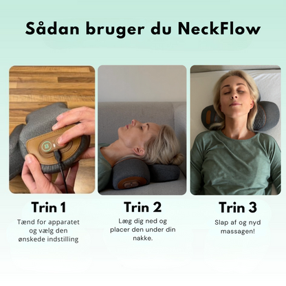 NeckFlowTherapy™ | Ergonomisk nakkemassager – Lindrer spændinger, reducerer stivhed og giver afslapning