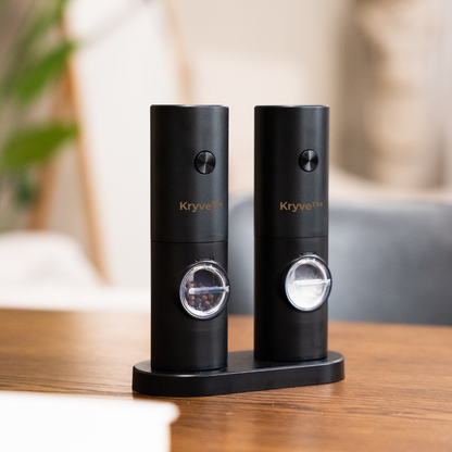 Kryve™ | Løft din madlavning med dette elektriske salt- og peberkværnsæt — nem smag lige ved hånden!