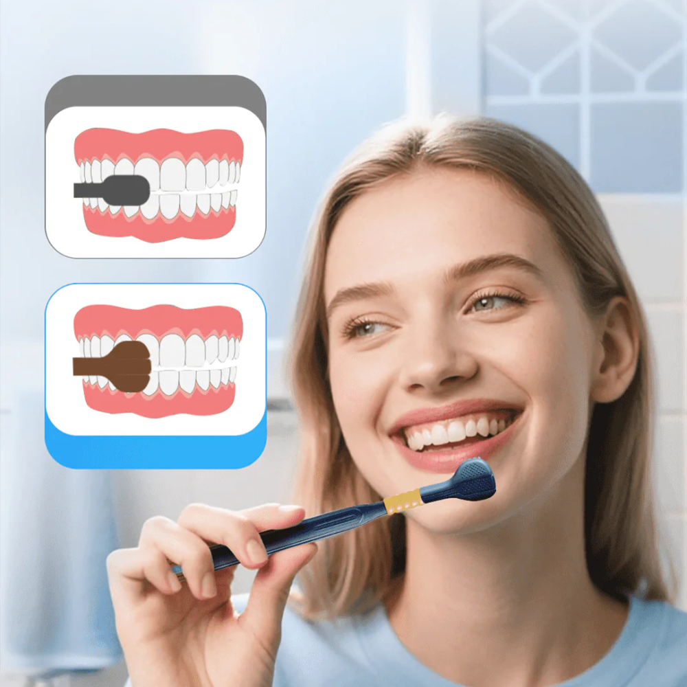 TriBrushX™ 3D | Børst hurtigere, renere og nemmere end nogensinde