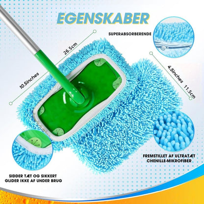 MopMate™ – Genanvendelige mikrofiber moppeklude