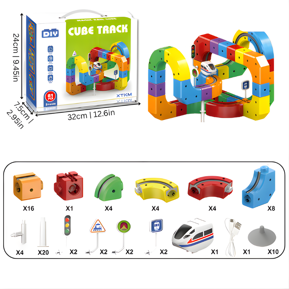 RailQuest™ – Børns 3D STEM Tog Ingeniørlegetøj