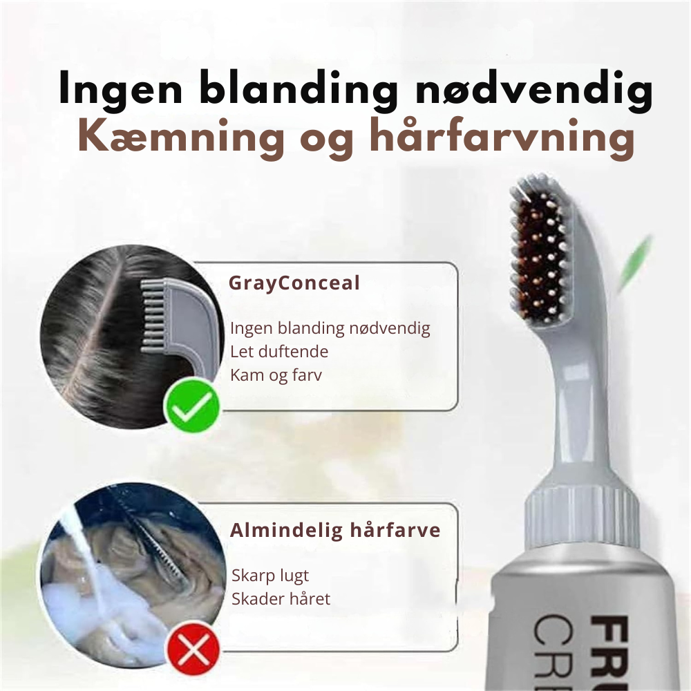 GrayConcealCream™ | Dækker gråt hår på få sekunder