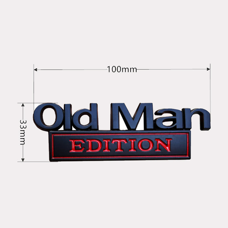 Old Man Edition – Sjovt badge til bilen