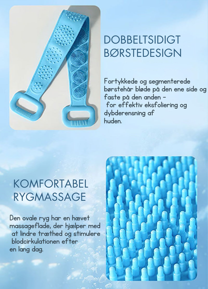 SilkySkrub | Silikone Badebælte Skrubbebørste