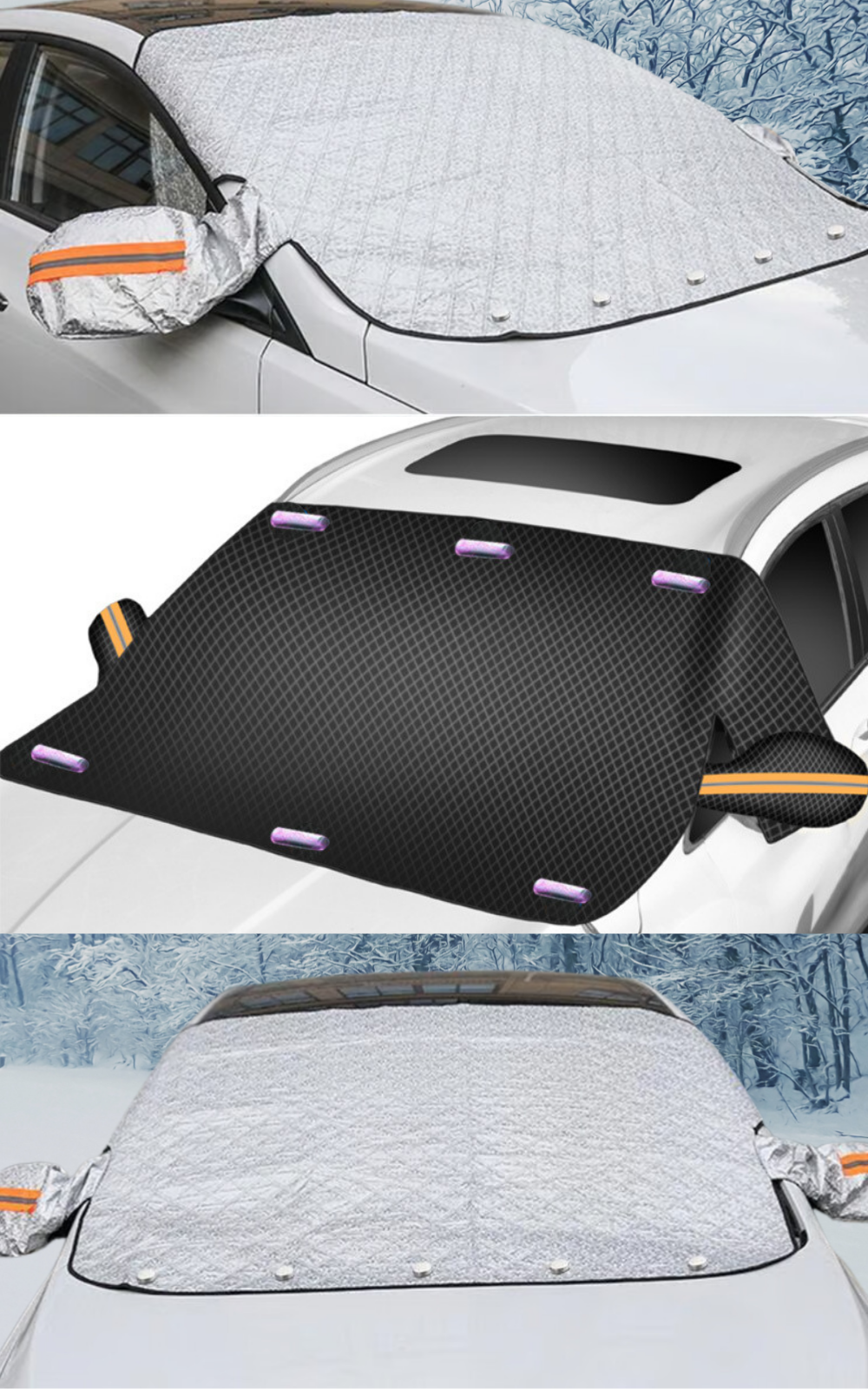IceShield Pro™ Vindrutsskydd som fästs på sekunder