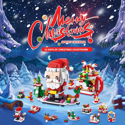 HappyChristmasBlocks: Jule Advents Kalender Byggeklodser Sæt