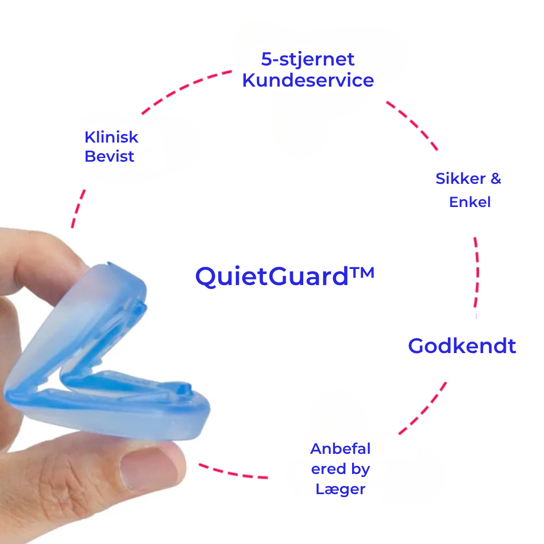 💤 QuietMouthGuard™ – Sov roligt, vågn frisk.