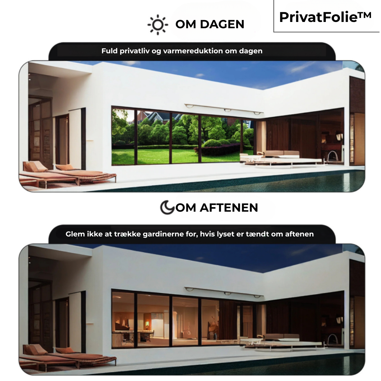 PrivatFolie™ - UV-beskyttende privatlivsfilm!