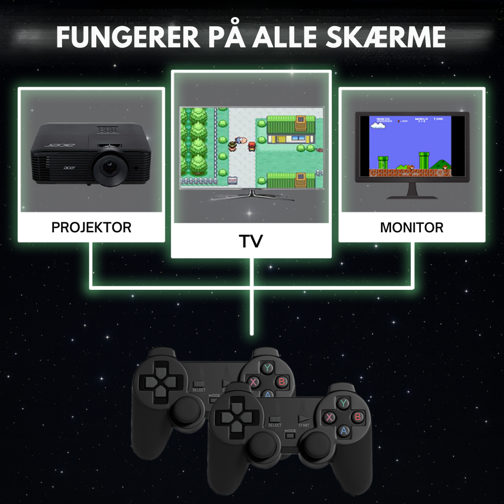 GameWave G11 Pro Max™ | Konsol med 100.000+ retrospil til hele familien