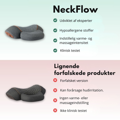 NeckFlowTherapy™ | Ergonomisk nakkemassager – Lindrer spændinger, reducerer stivhed og giver afslapning