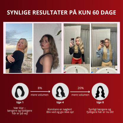 GlowHairBrush™ | Få fyldigere og længere hår på 60 dage
