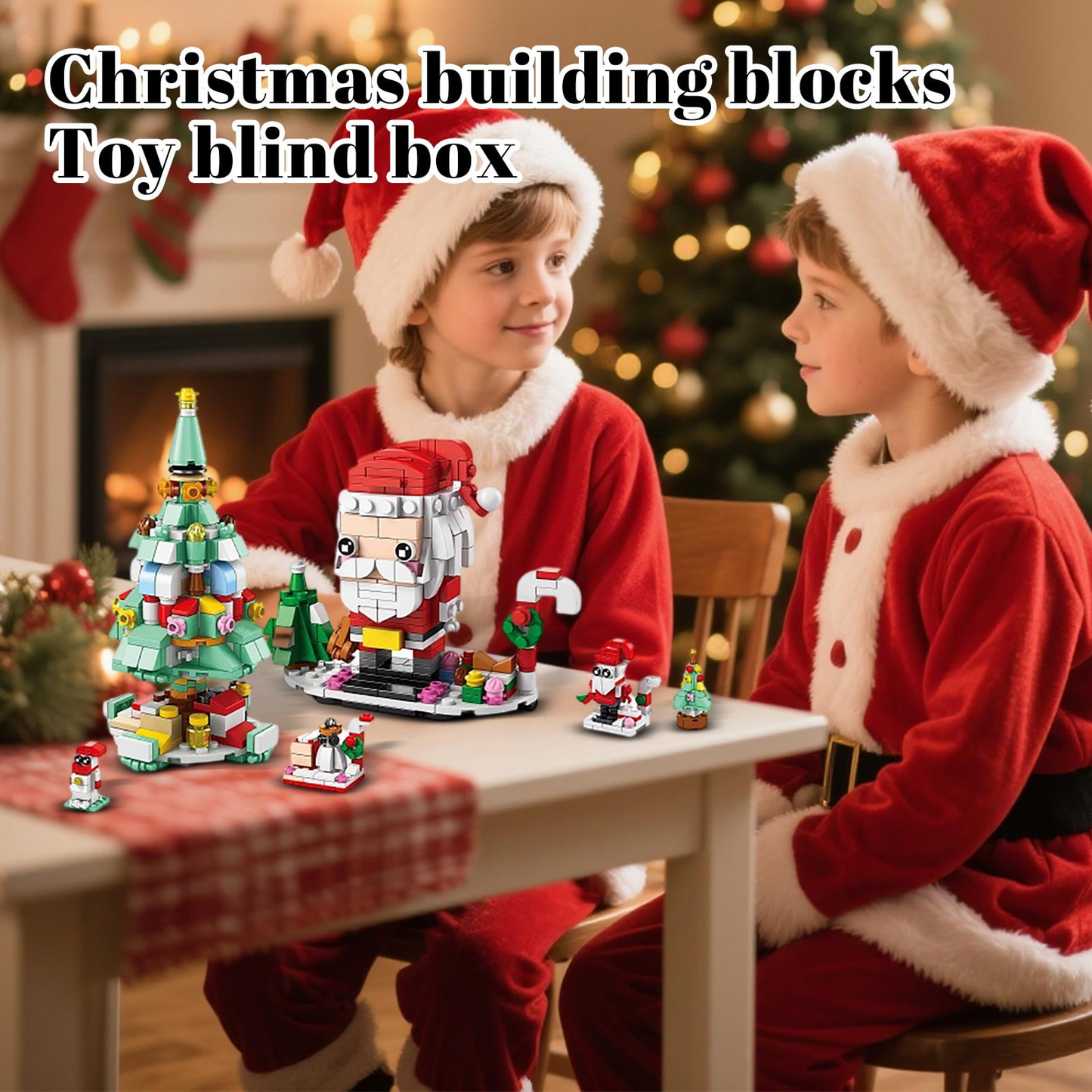 HappyChristmasBlocks: Jule Advents Kalender Byggeklodser Sæt