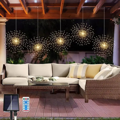 Solar Firework Glow – Solcellsdrivna magiska ljusbollar för uteplats &amp; trädgård