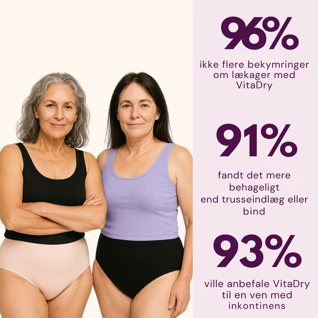 WomenVitaDry™ - Lækfri undertøj (5-pak)