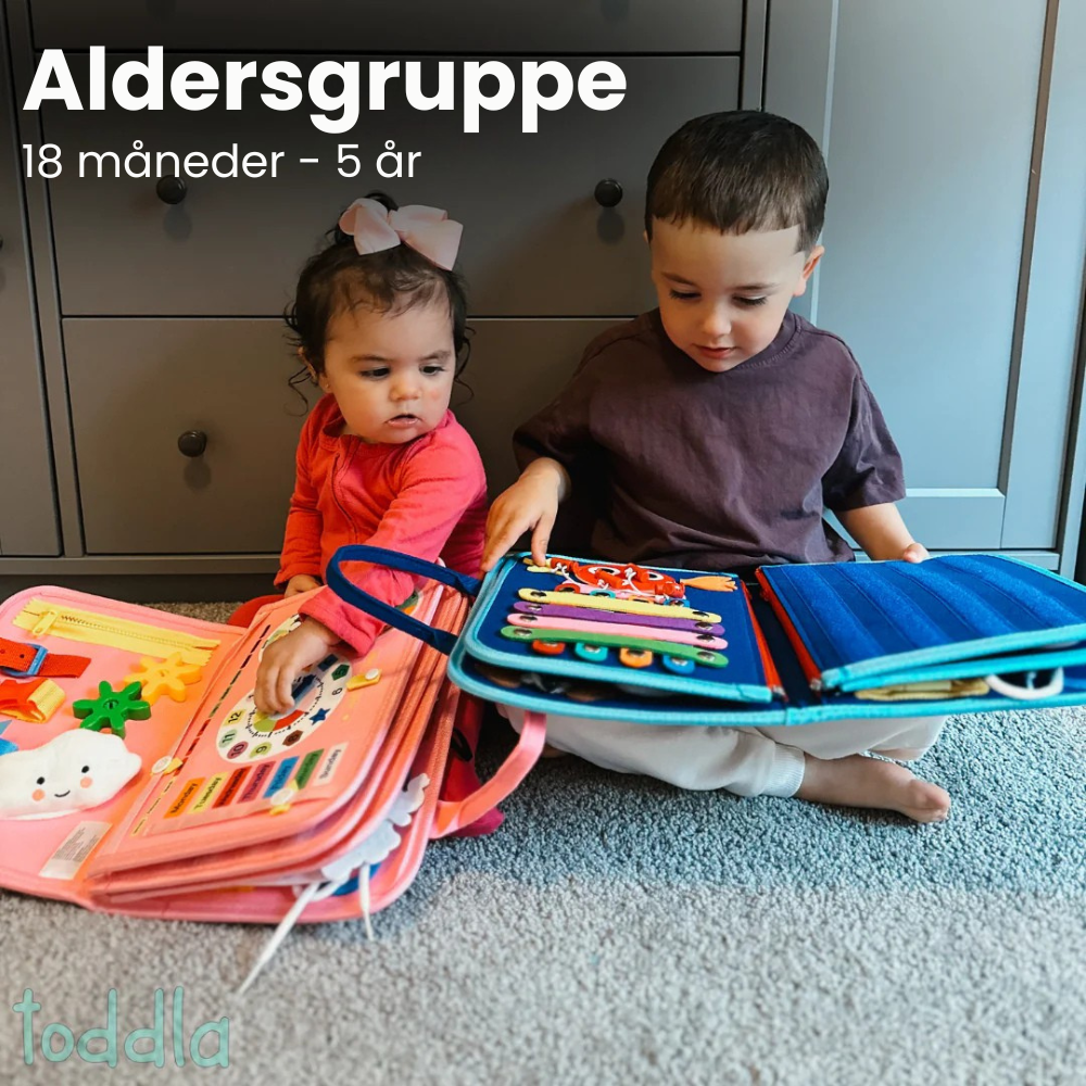 KidsBusyBoard™ | Skærmfri læringsbog der udvikler dit barns fantasi og motorik