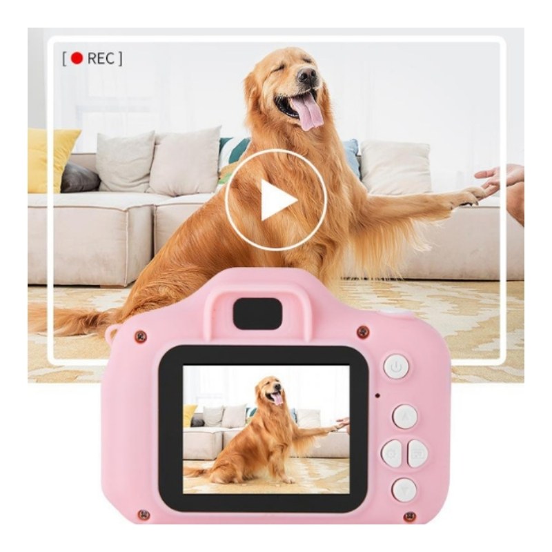 PixieCamSnap™ - Børnekamera - Oplader, USB og 32 GB hukommelseskort inkluderet