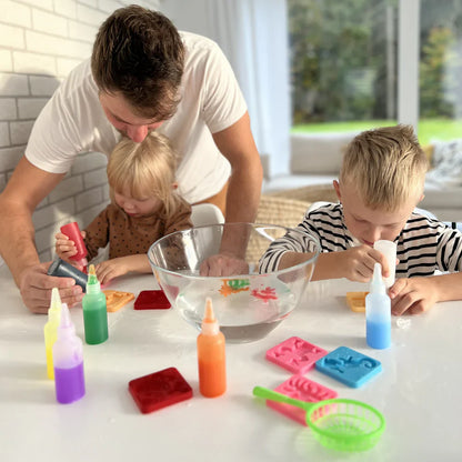 Magisk gel til at skabe vandelver – 4, 8 eller 12 farver (fra 2 år)