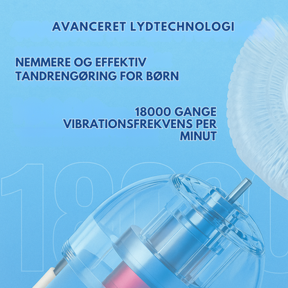 KiddieBrush™ | U-formet 360° ultrasonisk tandbørste til børn – gør tandbørstning sjovt, nemt og effektivt