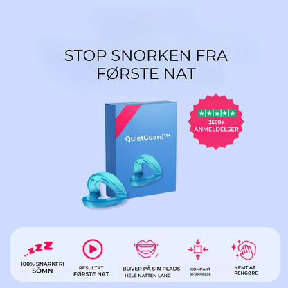 💤 QuietMouthGuard™ – Sov roligt, vågn frisk.