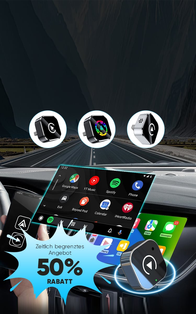 AutoConnect™ Adapter | Trådløs CarPlay & Android Adapter
