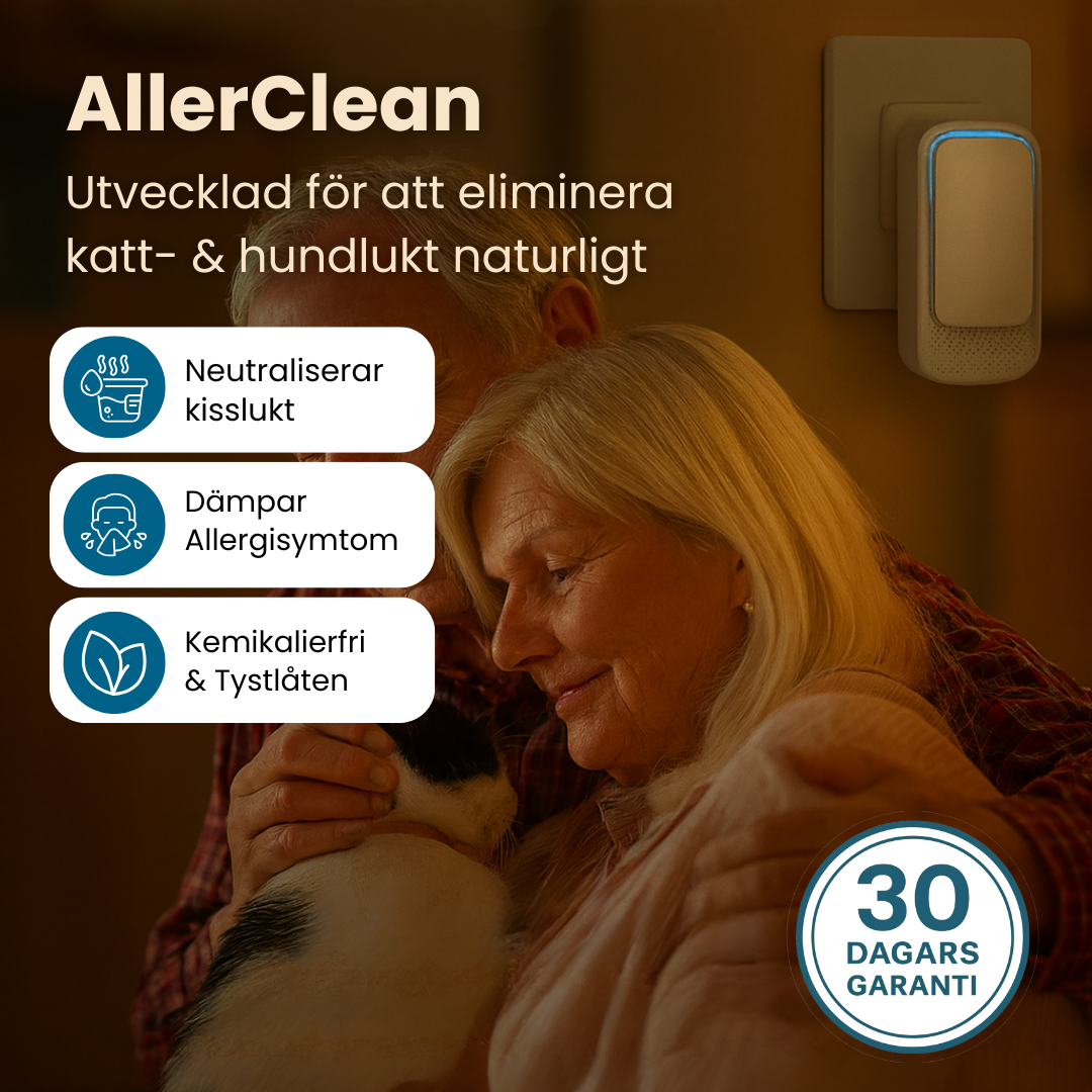AllerClean™ – Neutraliserer kattelugten øjeblikkeligt