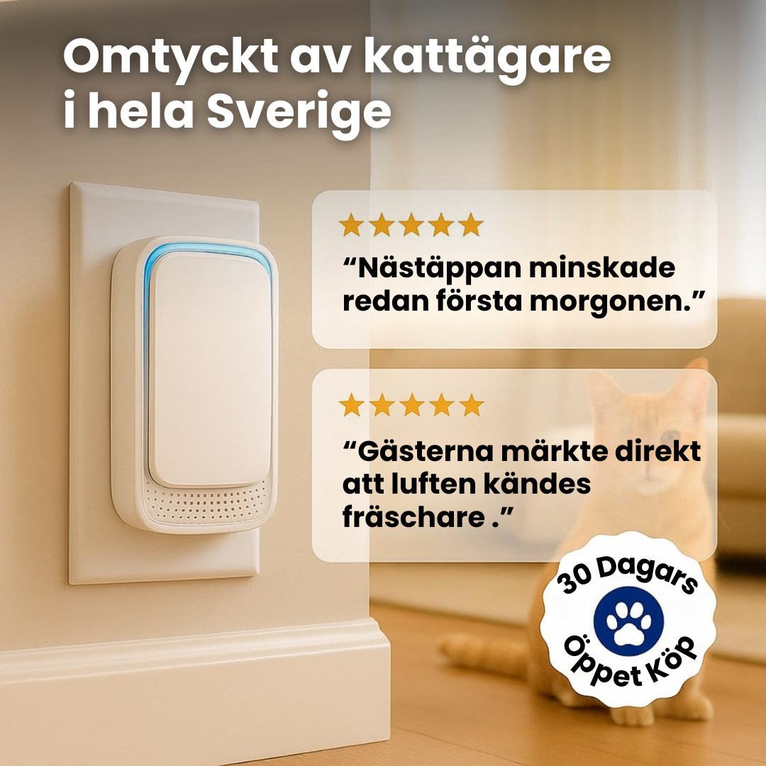 AllerClean™ – Neutraliserer kattelugten øjeblikkeligt