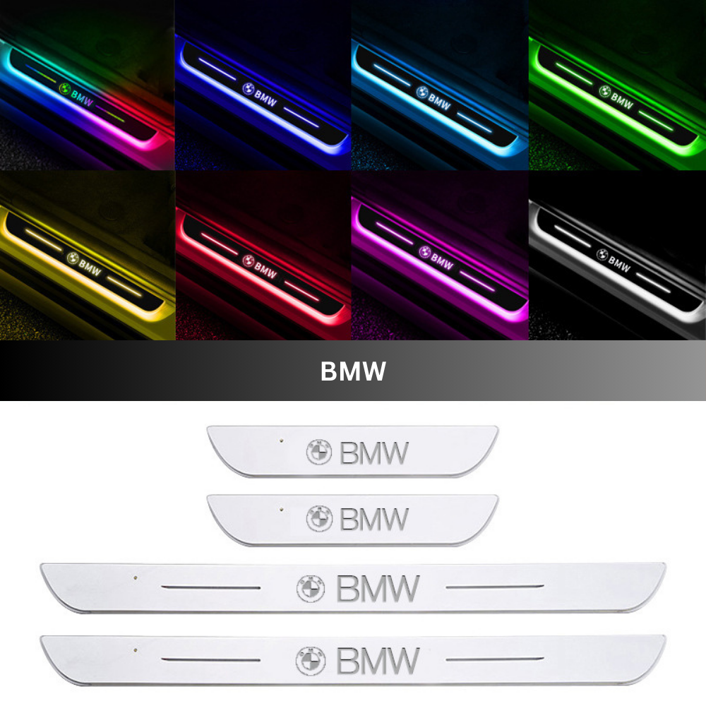 IlluminateDrive™ | LED-indstigningslys til bil – magnetisk montering & skiftende farver med dit logo