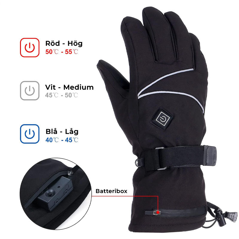 Varmehansker – Batteridrevne & Tre Varmenniveauer