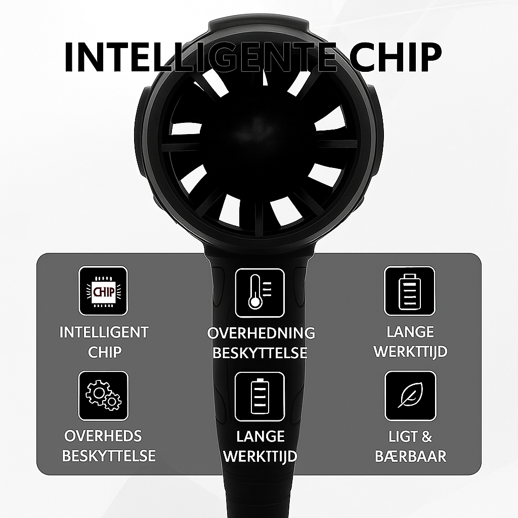 LeafBreeze Max™ | Trådløs blæser til hurtig oprydning af blade, snavs, støv og hverdagsaffald