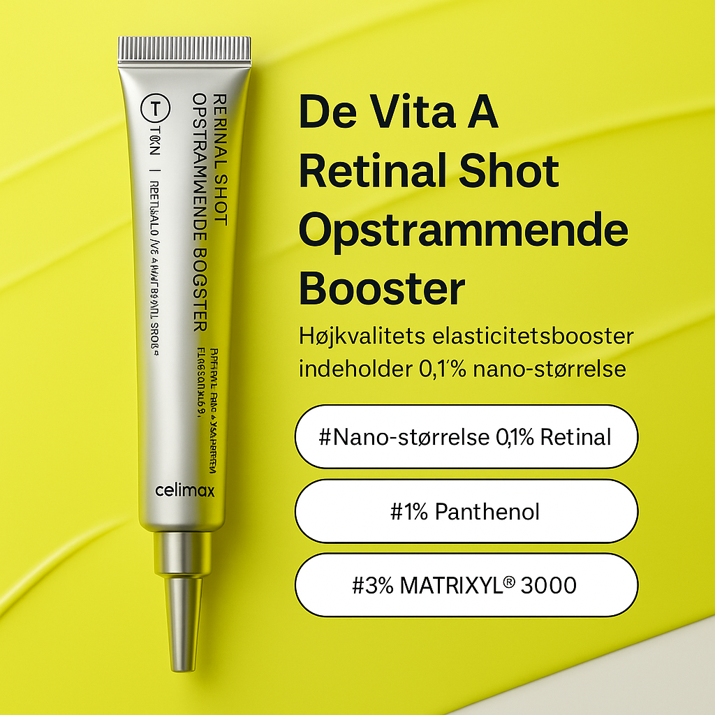 NovaMaxGlow™ Retinol Shot-  strålende hudpositionering.