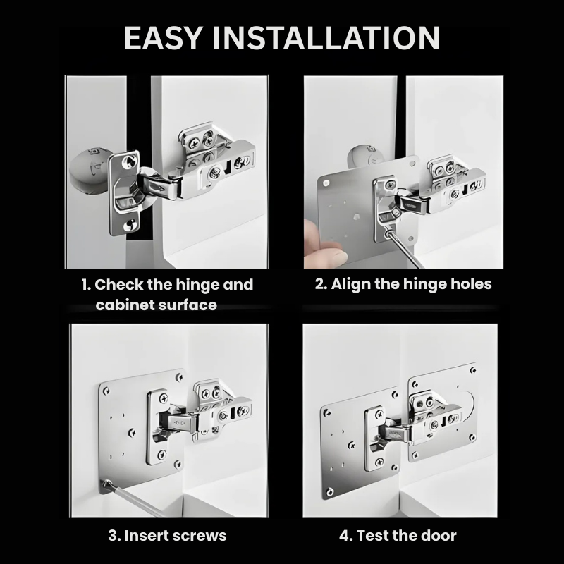 HingePlate™ 1+1 GRATIS: DIY Møbelhængsler Reparation Sideplade