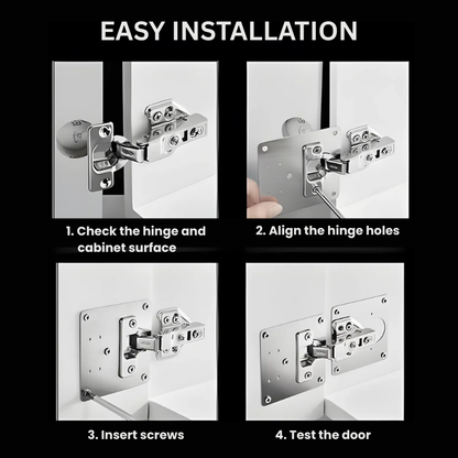HingePlate™ 1+1 GRATIS: DIY Møbelhængsler Reparation Sideplade