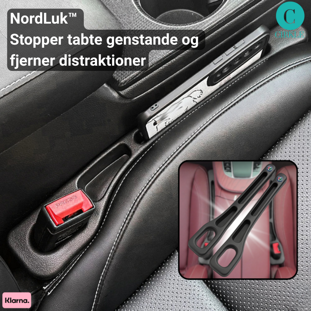 NordLuk™ | Fyld mellemrummet, stop tabte genstande og kør uden distraktioner