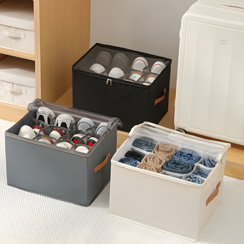 CubiqBox™ – Sammenfoldelig Pladsbesparende Opbevaringsboks