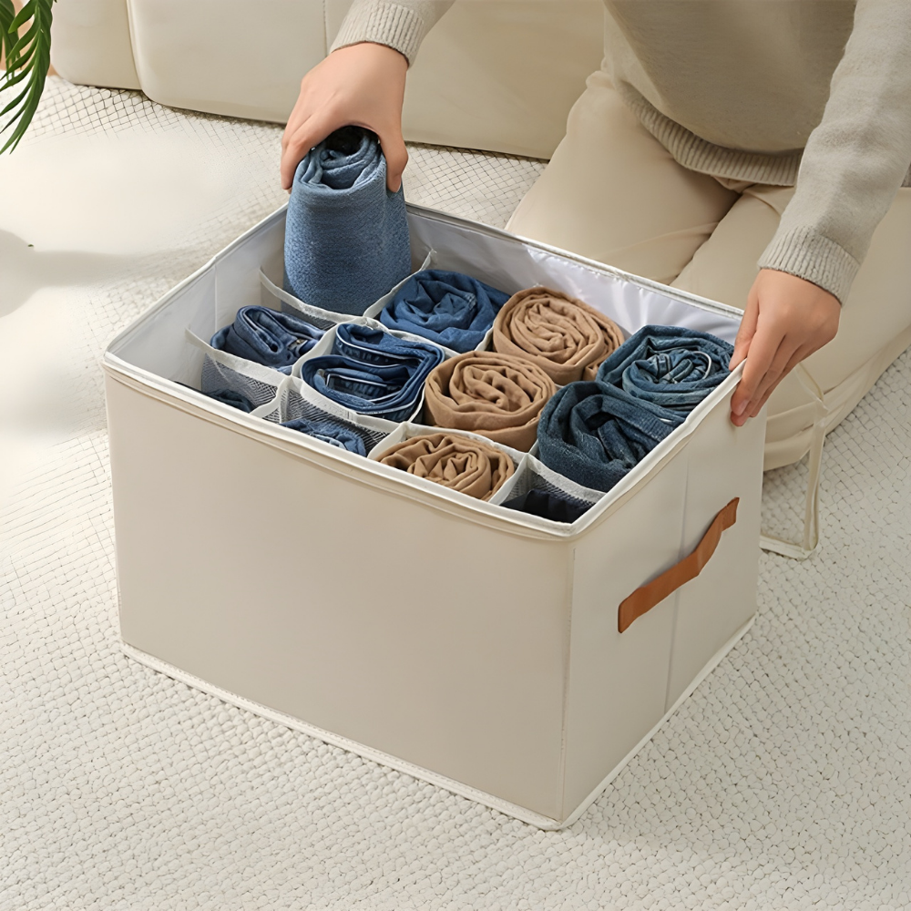 CubiqBox™ – Sammenfoldelig Pladsbesparende Opbevaringsboks