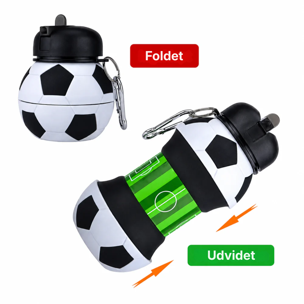 Flexova™ | Foldbar silikone sportsdrikkedunk i boldform