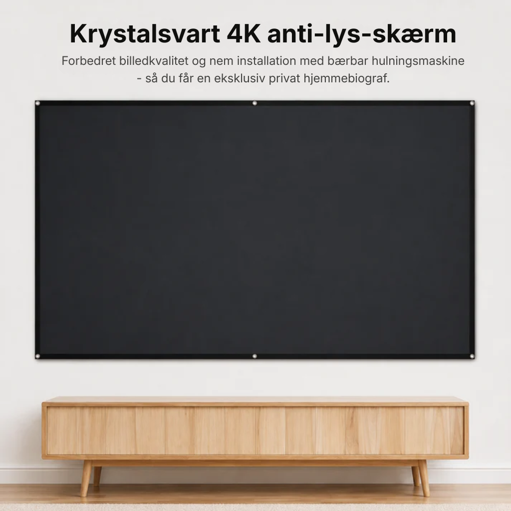 Lumiscren™ | ALR projektorlærred 120 tommer – skarpt billede selv i dagslys