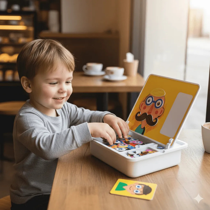 MosaicMind™ – Kreativt Montessori Træmagnetisk Puslespilssæt