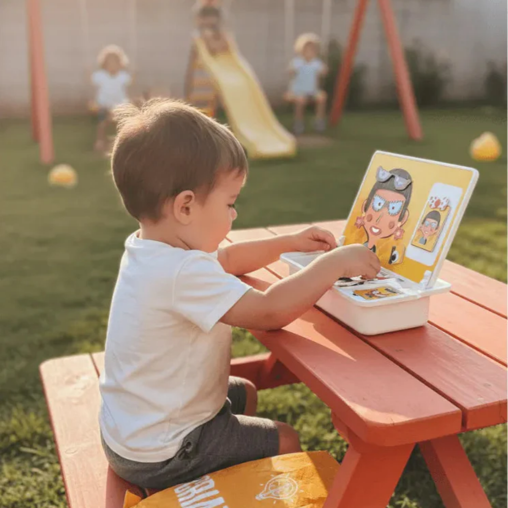 MosaicMind™ – Kreativt Montessori Træmagnetisk Puslespilssæt