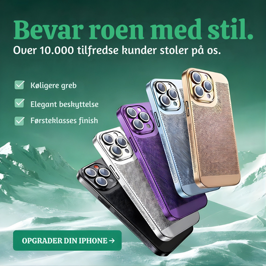 CoolRidge™ – Premium Kølende Elektropletteret Mobilcover