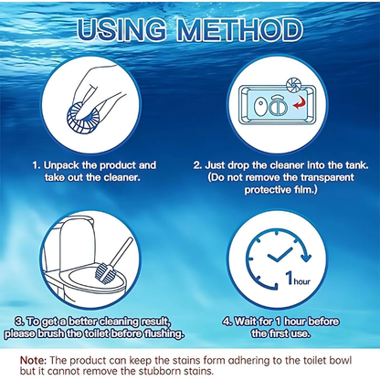 ToiletCleaner Pro™ ToiletTablets: Automatisk Drop-In Toiletrens Tabletter