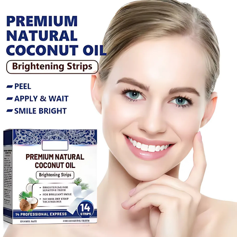PremiumTeethStrip: Naturlig Kokosnød Tandblegning Og Lysnende Strimler