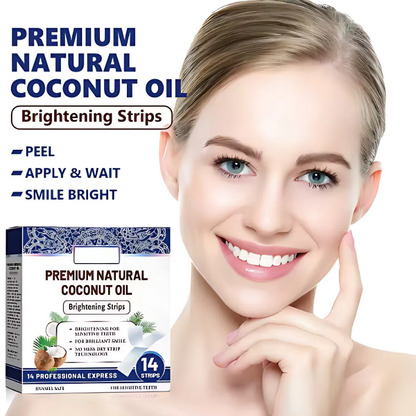 PremiumTeethStrip: Naturlig Kokosnød Tandblegning Og Lysnende Strimler