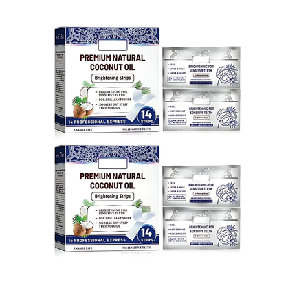 PremiumTeethStrip: Naturlig Kokosnød Tandblegning Og Lysnende Strimler